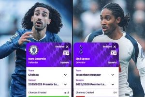 库库、斯彭斯英超每90分钟数据:创造机会1.8比0.4,抢断2.6比1 库库、斯彭斯英超每90分钟数据:创造机会1.8比0.4,抢断2.6比1