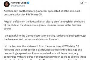 埃尔加齐：美因茨再次败诉，你们永远无法让支持巴勒斯坦的人噤声